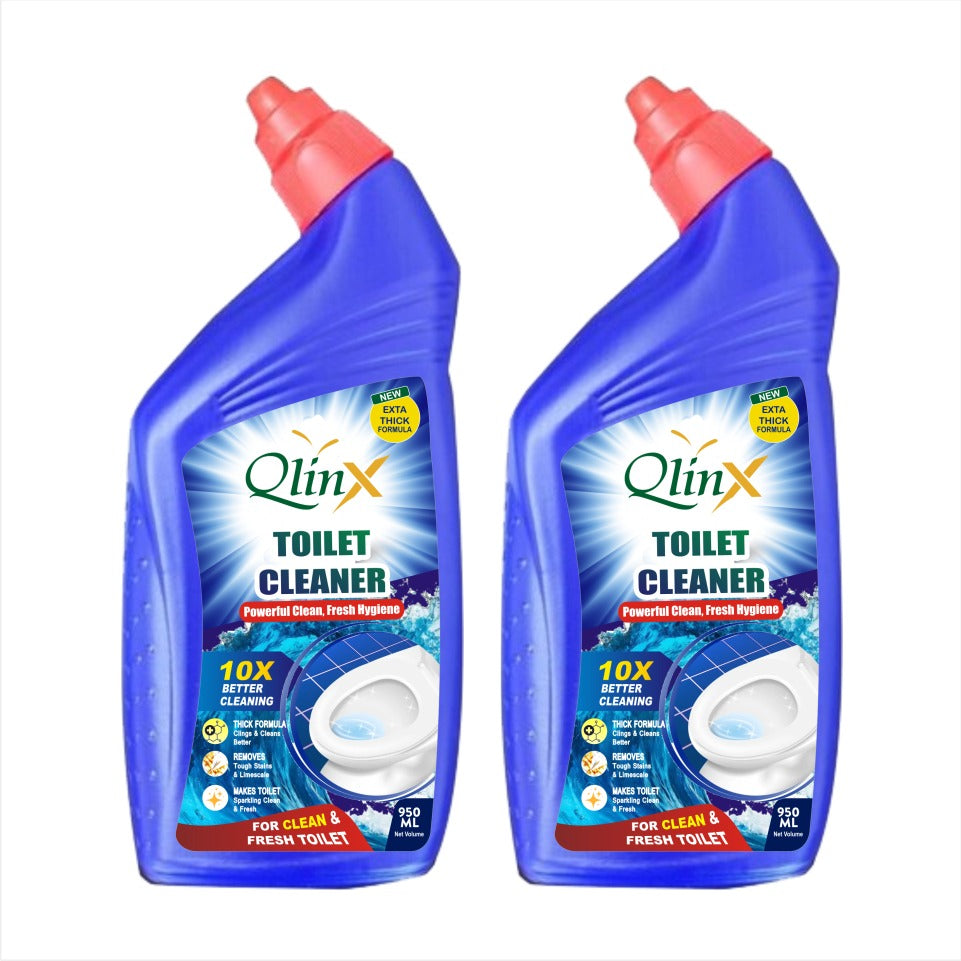 QlinX Toilet Cleaner 900 ml (Pack of 2)